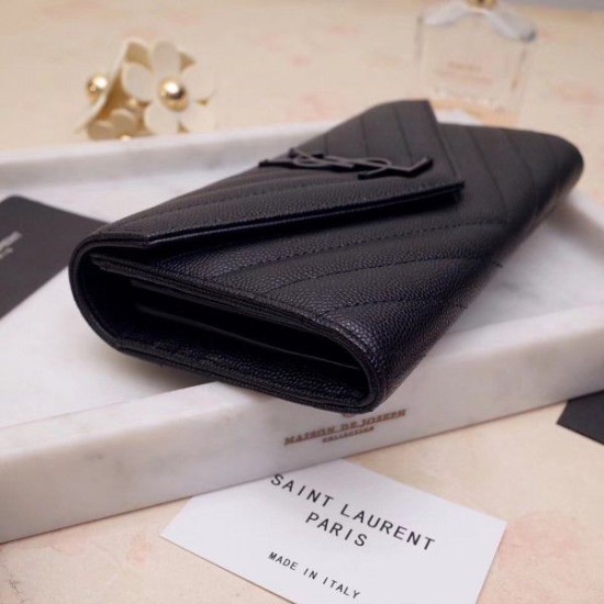 Replica YSL Saint Laurent Large Monogram Flap All Black Replica YSL Saint Laurent Large Monogram Flap All Black
