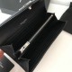 Fake YSL Saint Laurent Large Monogram Flap Wallet Black Silver Replica Fake YSL Saint Laurent Large Monogram Flap Wallet Black Silver Replica