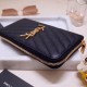 Replica YSL Saint Laurent Monogram Zip Around Wallet Black Replica YSL Saint Laurent Monogram Zip Around Wallet Black