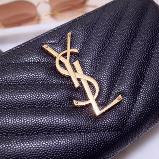 Replica YSL Saint Laurent Monogram Zip Around Wallet Black Replica YSL Saint Laurent Monogram Zip Around Wallet Black