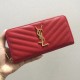 Fake YSL Saint Laurent Monogram Zip Around Wallet Red Replica Fake YSL Saint Laurent Monogram Zip Around Wallet Red Replica