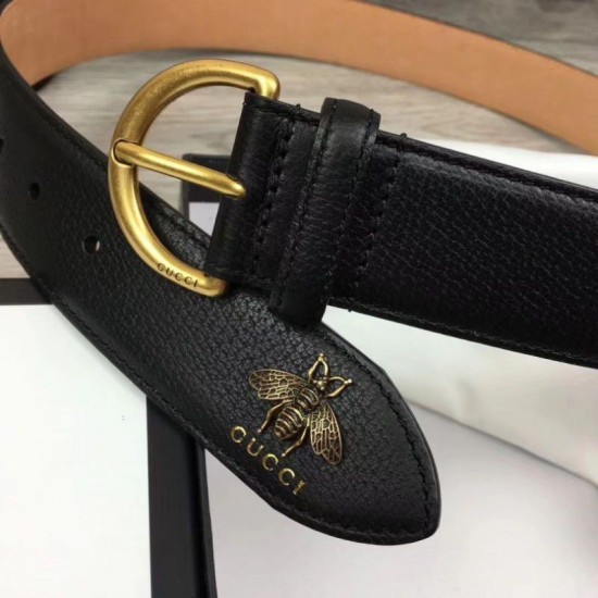 Replica Gucci Men Belts 4cm Gold Hardware