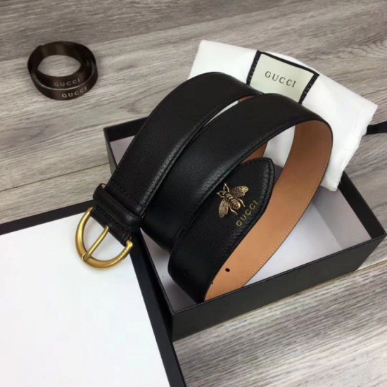 Replica Gucci Men Belts 4cm Gold Hardware