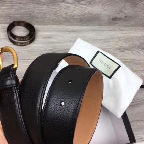 Replica Gucci Men Belts 4cm Gold Hardware