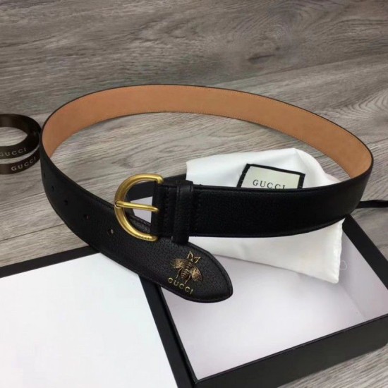Replica Gucci Men Belts 4cm Gold Hardware