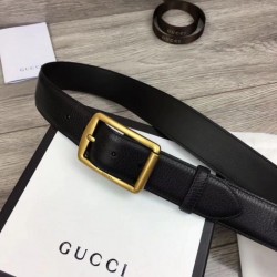 Fake Gucci Men Belts 4cm Gold Hardware Replica