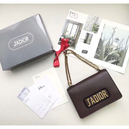 Replica Dior J'ADIOR Flap Bag With Chain In Calfskin M9000 Coffee Replica Dior J'ADIOR Flap Bag With Chain In Calfskin M9000 Coffee