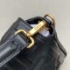 Fake large FF logo Baguette Bag Black Replica Fake large FF logo Baguette Bag Black Replica