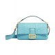 Fake large FF logo Baguette Bag Blue Replica Fake large FF logo Baguette Bag Blue Replica