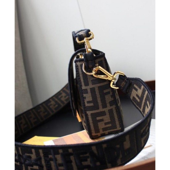Fake Baguette Fabric Bag 8BR600 Black Replica Replica Baguette Fabric Bag 8BR600 Black