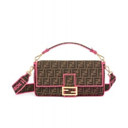 Replica Baguette Roma Amor leather bag 8BR771 Pink