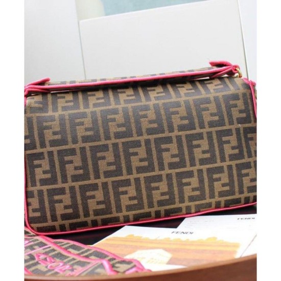 Fake Baguette Roma Amor leather bag 8BR771 Pink Replica Replica Baguette Roma Amor leather bag 8BR771 Pink