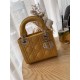 Replica Christian Dior Quilted Patent Leather Micro Lady Dior Bag Yellow Fake Christian Dior Quilted Patent Leather Micro Lady Dior Bag Yellow Replica