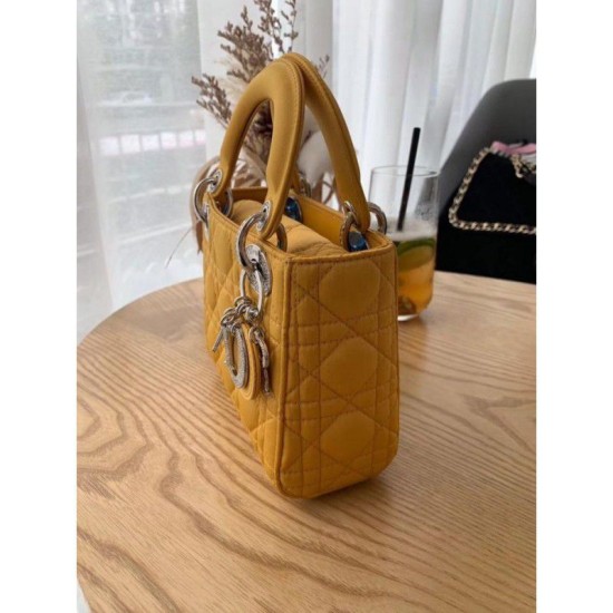 Replica Christian Dior Quilted Patent Leather Micro Lady Dior Bag Yellow Fake Christian Dior Quilted Patent Leather Micro Lady Dior Bag Yellow Replica