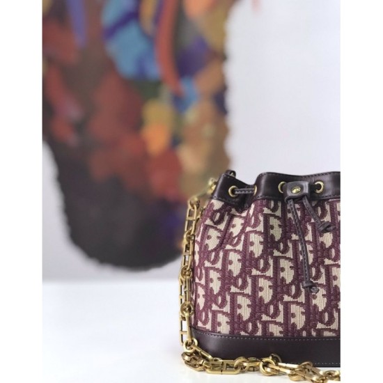 Fake Christian Dior Miss Dior Oblique Bucket Red Replica Fake Christian Dior Miss Dior Oblique Bucket Red Replica