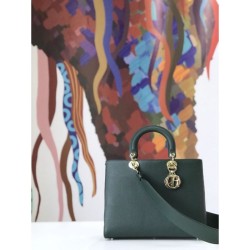 Replica Christian Dior Large Diorissimo Tote Bag M0584 Green