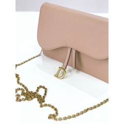 Fake Christian Dior Saddle Woc Chain Bag M5620 Apricot Replica