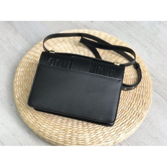 Replica Christian Dior 30 Montaigne Flap Bag Black Fake Christian Dior 30 Montaigne Flap Bag Black Replica
