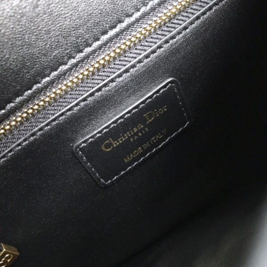 Replica Christian Dior 30 Montaigne Flap Bag Black Fake Christian Dior 30 Montaigne Flap Bag Black Replica