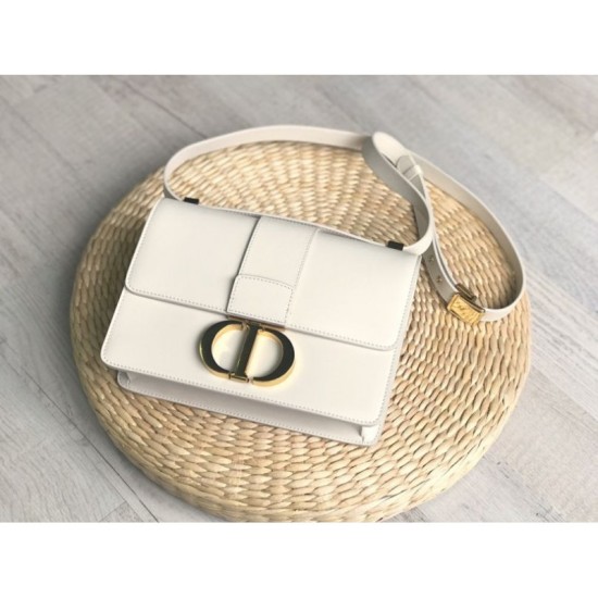 Fake Christian Dior 30 Montaigne Flap Bag White Replica Fake Christian Dior 30 Montaigne Flap Bag White Replica