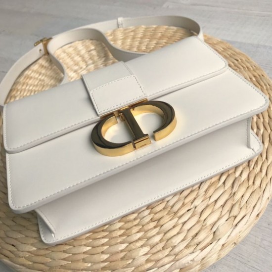 Fake Christian Dior 30 Montaigne Flap Bag White Replica Fake Christian Dior 30 Montaigne Flap Bag White Replica