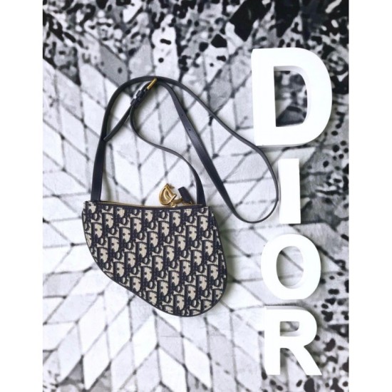 Replica Christian Dior Oblique Saddle Belt Bag Black Fake Christian Dior Oblique Saddle Belt Bag Black Replica