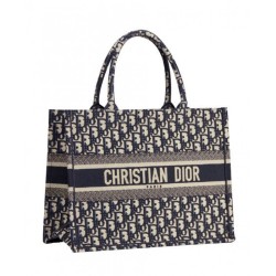 Replica Christian Dior Small Book Tote Bag Dark Blue