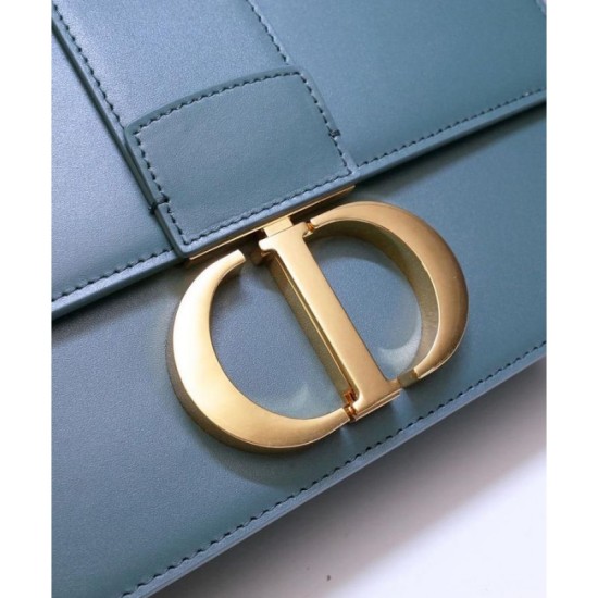 Replica Christian Dior 30 Montaigne Flap Bag Blue Fake Christian Dior 30 Montaigne Flap Bag Blue Replica