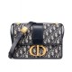 Fake Christian Dior 30 Montaigne Flap Bag Dark Blue Replica Fake Christian Dior 30 Montaigne Flap Bag Dark Blue Replica