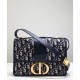 Fake Christian Dior 30 Montaigne Flap Bag Dark Blue Replica Fake Christian Dior 30 Montaigne Flap Bag Dark Blue Replica