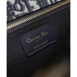 Fake Christian Dior 30 Montaigne Flap Bag Dark Blue Replica