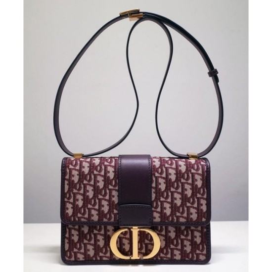 Replica Christian Dior 30 Montaigne Flap Bag Red Replica Christian Dior 30 Montaigne Flap Bag Red