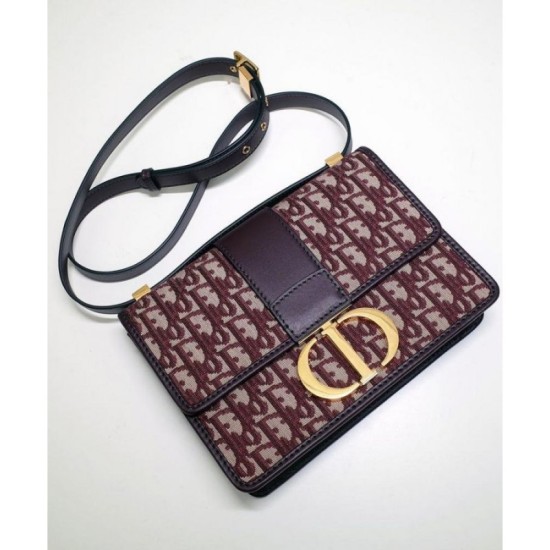 Replica Christian Dior 30 Montaigne Flap Bag Red Replica Christian Dior 30 Montaigne Flap Bag Red