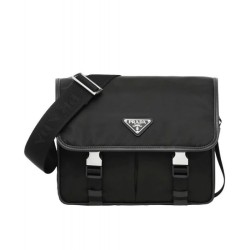 Fake Prada Nylon shoulder bag 2VD769 Black Replica