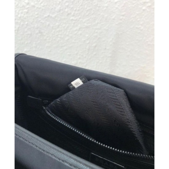 Replica Prada Nylon shoulder bag 2VD769 Black Fake Prada Nylon shoulder bag 2VD769 Black Replica