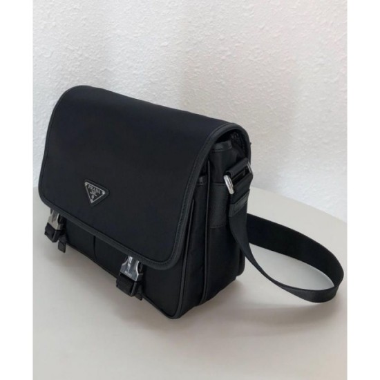 Replica Prada Nylon shoulder bag 2VD769 Black Fake Prada Nylon shoulder bag 2VD769 Black Replica