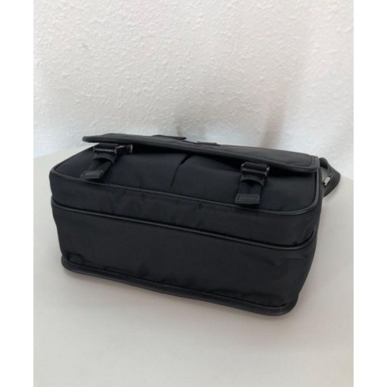 Replica Prada Nylon shoulder bag 2VD769 Black Fake Prada Nylon shoulder bag 2VD769 Black Replica