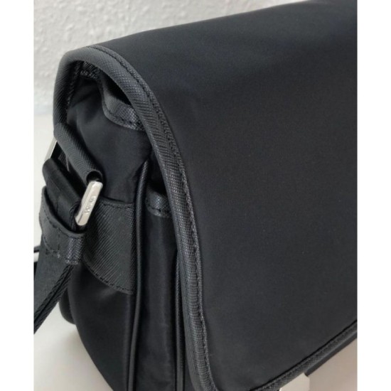 Replica Prada Nylon shoulder bag 2VD769 Black Fake Prada Nylon shoulder bag 2VD769 Black Replica