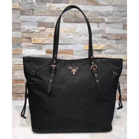 Fake Prada Tessuto Saffiano Tote Bag BR4997 Black Replica Replica Prada Tessuto Saffiano Tote Bag BR4997 Black