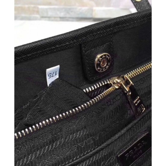 Fake Prada Tessuto Saffiano Tote Bag BR4997 Black Replica Replica Prada Tessuto Saffiano Tote Bag BR4997 Black