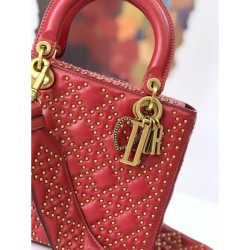 Replica Christian Dior Supple Lady Dior Bag Red