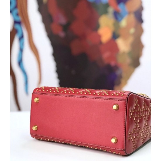 Fake Christian Dior Supple Lady Dior Bag Red Replica Replica Christian Dior Supple Lady Dior Bag Red