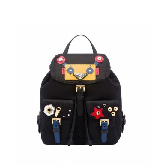 Replica Prada Robot Small Two-Pocket Backpack 1BZ677 Yellow Replica Prada Robot Small Two-Pocket Backpack 1BZ677 Yellow