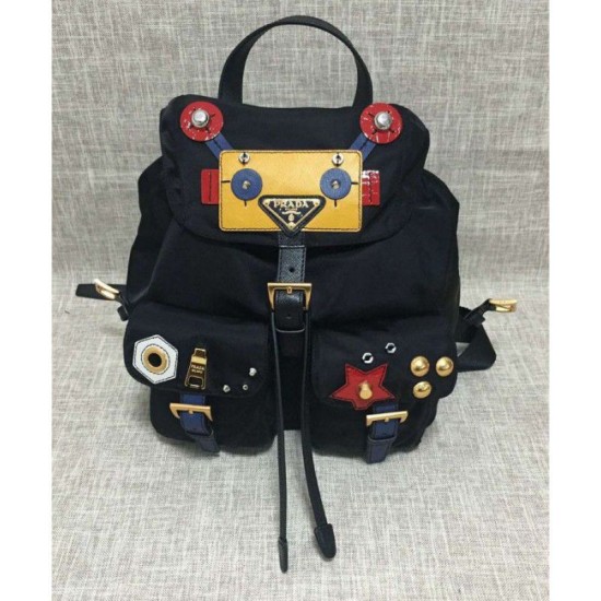 Replica Prada Robot Small Two-Pocket Backpack 1BZ677 Yellow Replica Prada Robot Small Two-Pocket Backpack 1BZ677 Yellow