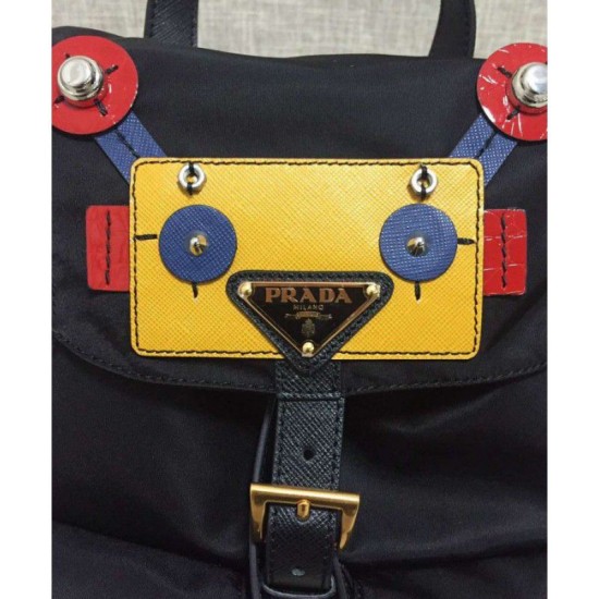 Replica Prada Robot Small Two-Pocket Backpack 1BZ677 Yellow Replica Prada Robot Small Two-Pocket Backpack 1BZ677 Yellow