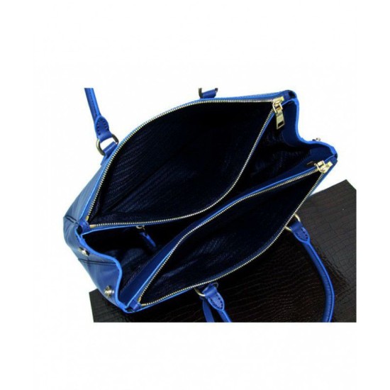 Replica Prada Top Handles 1BA786 Blue Replica Prada Top Handles 1BA786 Blue