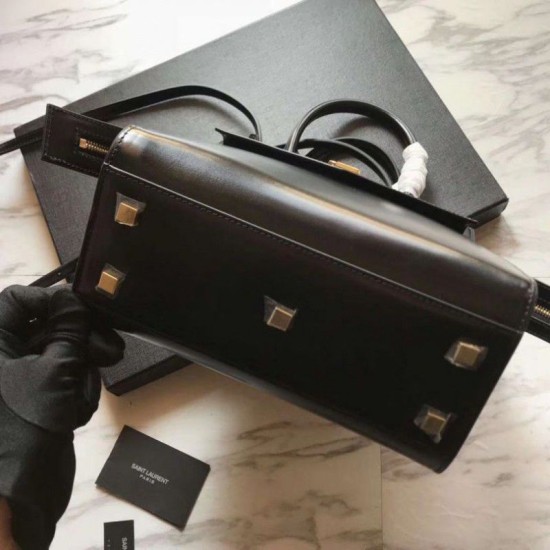 Replica YSL Saint Laurent Monogram Cabas Small Uptown Tote Bag Black Replica YSL Saint Laurent Monogram Cabas Small Uptown Tote Bag Black