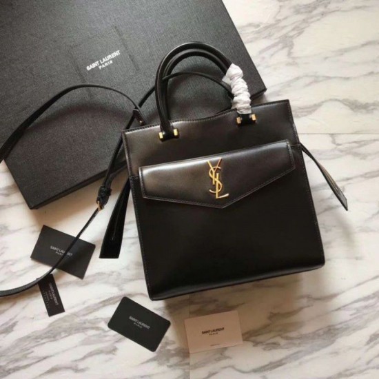 Replica YSL Saint Laurent Monogram Cabas Small Uptown Tote Bag Black Replica YSL Saint Laurent Monogram Cabas Small Uptown Tote Bag Black