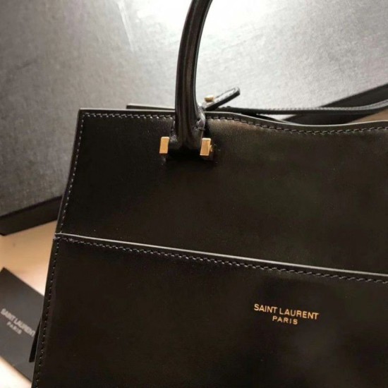 Replica YSL Saint Laurent Monogram Cabas Small Uptown Tote Bag Black Replica YSL Saint Laurent Monogram Cabas Small Uptown Tote Bag Black