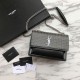 Replica YSL Saint Laurent Sunset Diamond Cowhide Bag Black Fake YSL Saint Laurent Sunset Diamond Cowhide Bag Black Replica